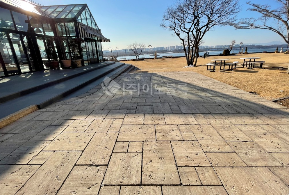 보차도 블록 공정 사진