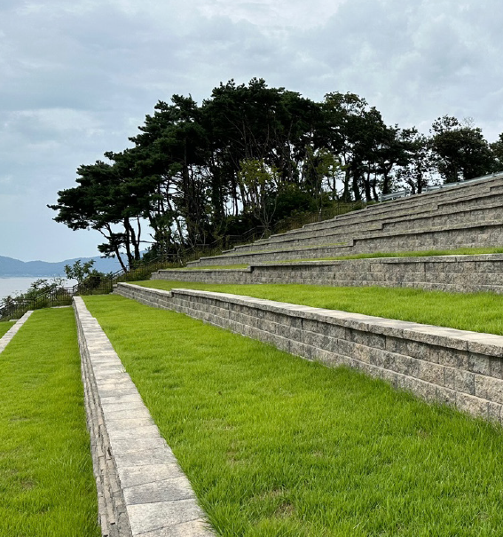 조경용 블록 공정 사진